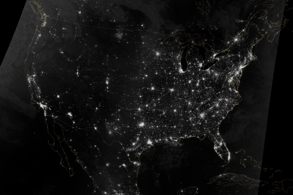 Thanksgiving Holiday Travel Paths Seen from Space (Photo)